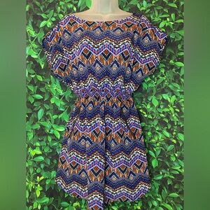 Multi colored knee length dress